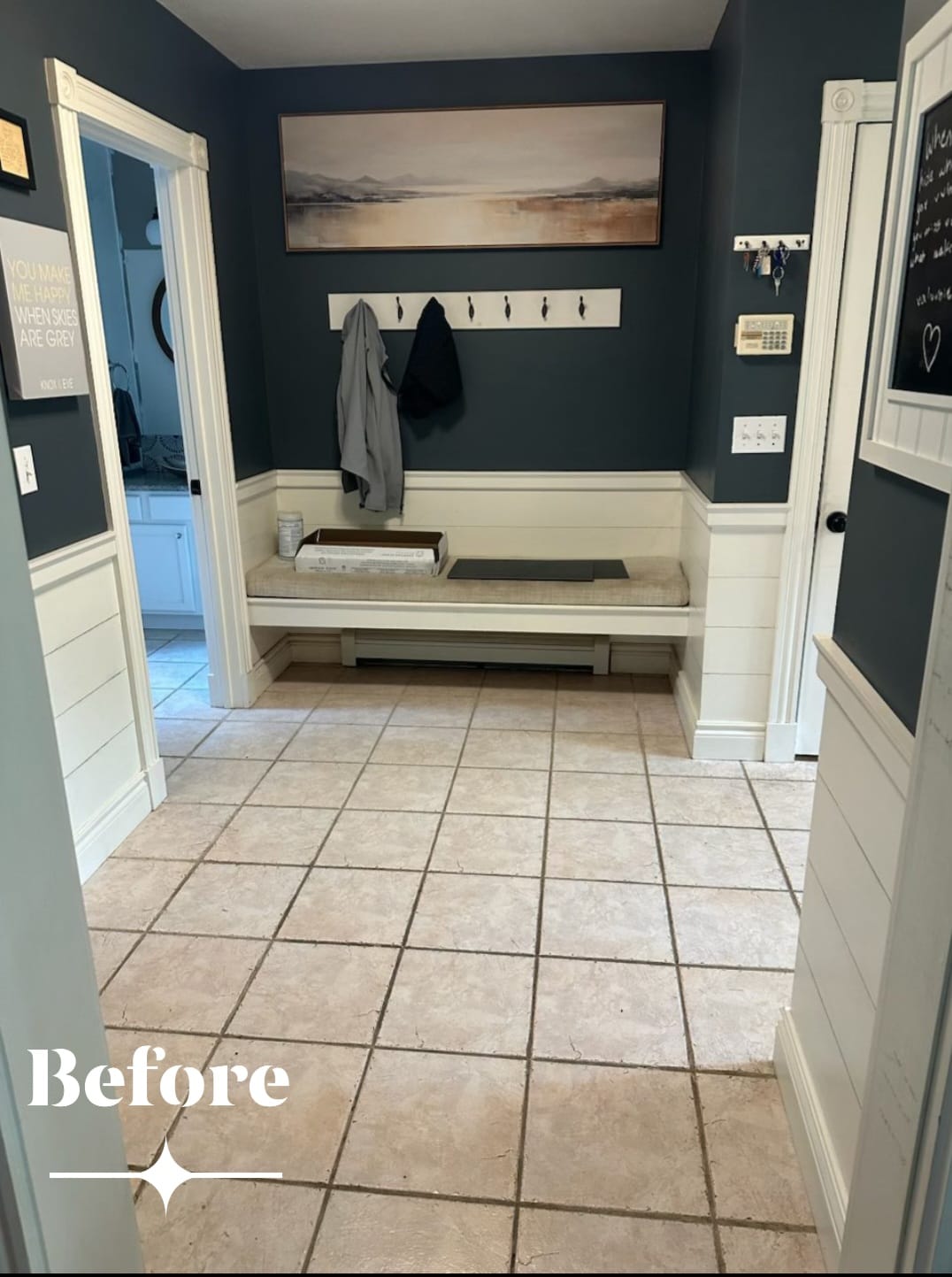 Bathroom before renovation – Project A in Sanford, ME